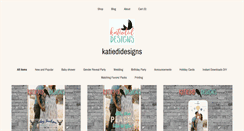 Desktop Screenshot of katiedidcards.com